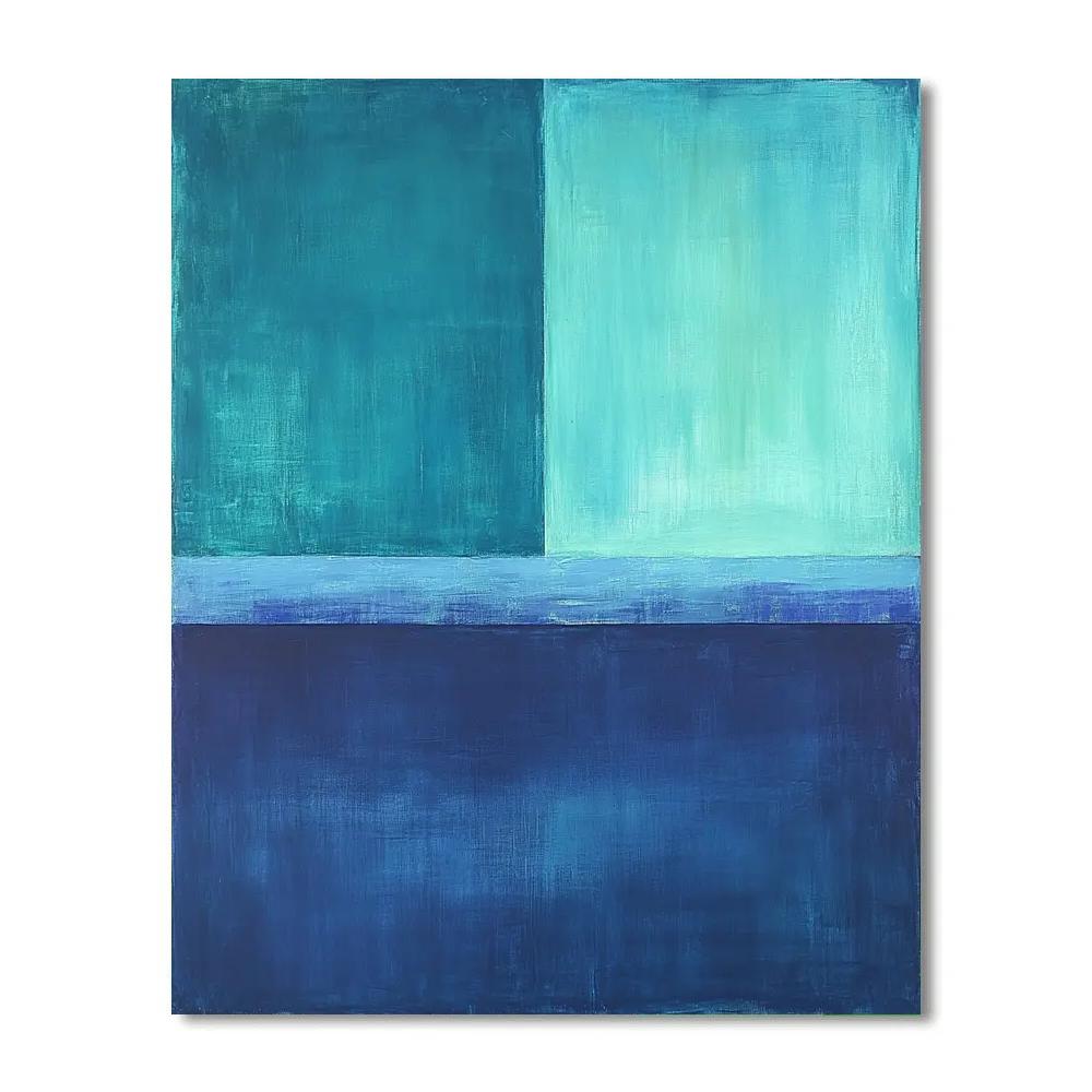Mark Rothko Inspired Aurora Afterimage Meditation Paint by numbers art