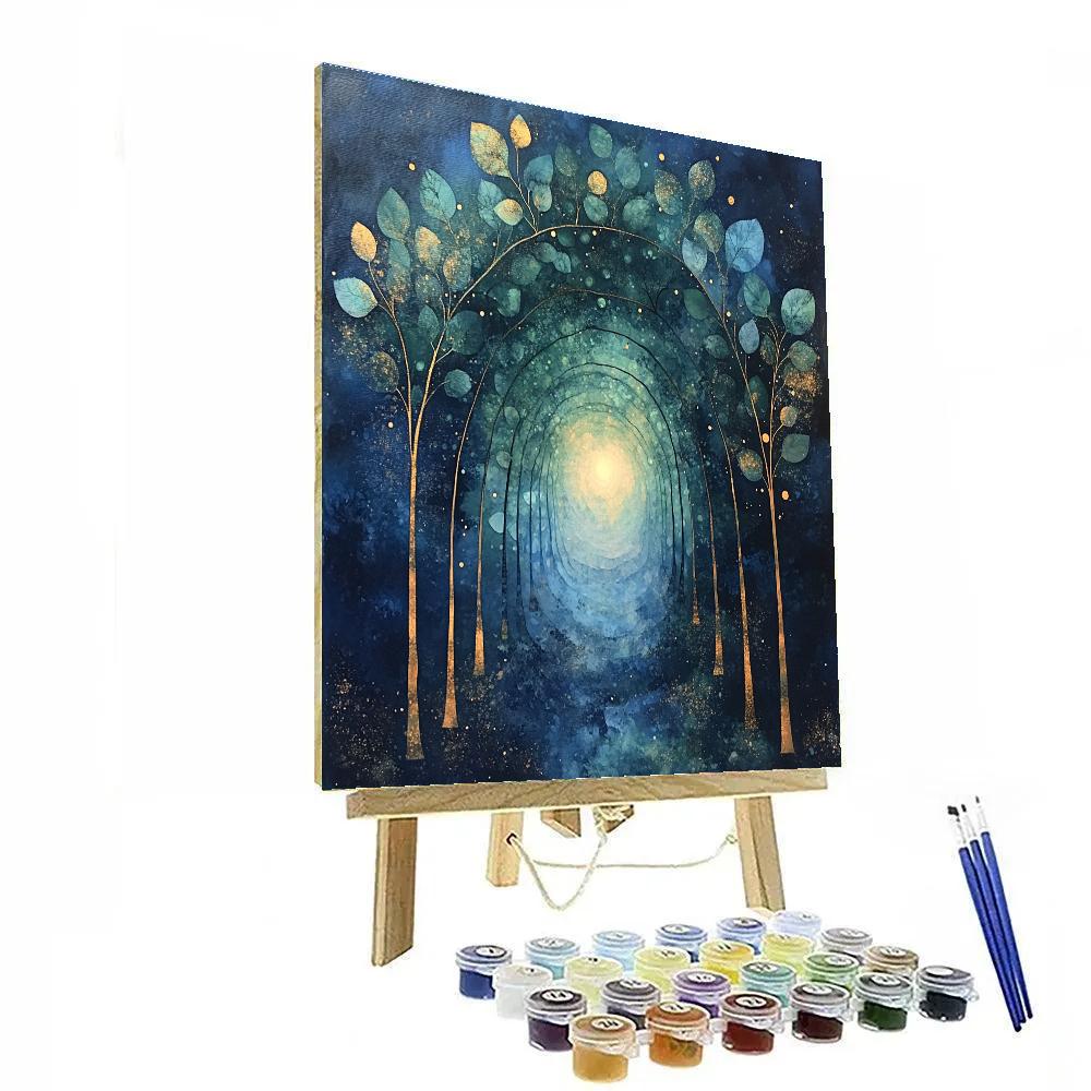 Max Ernst Inspired Nebular Palimpsest Garden Painting by numbers kit