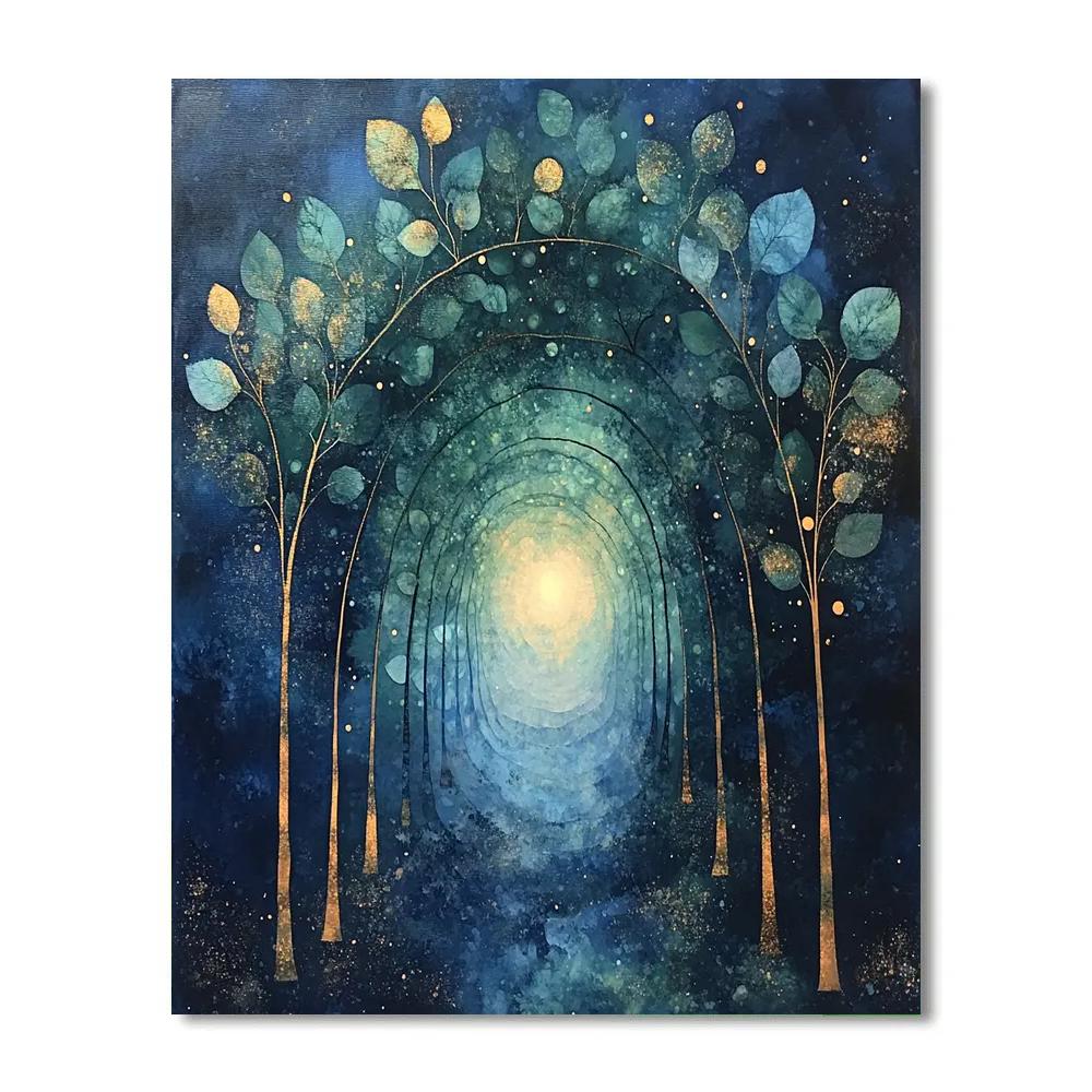 Max Ernst Inspired Nebular Palimpsest Garden Painting by numbers kit