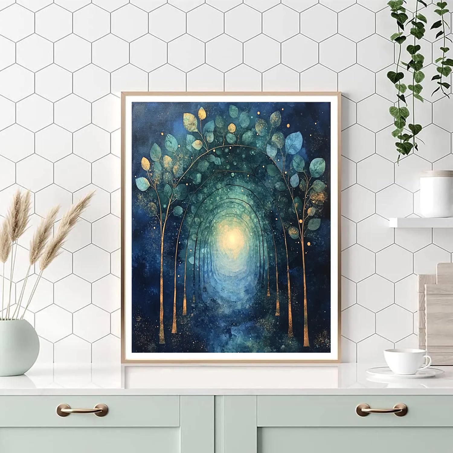 Max Ernst Inspired Nebular Palimpsest Garden Painting by numbers kit