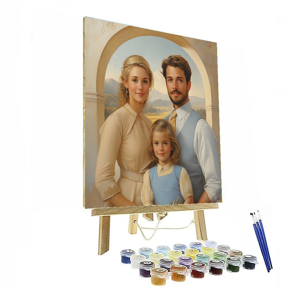 Raphael Inspired Peaceful Family Portrait DIY paint by numbers