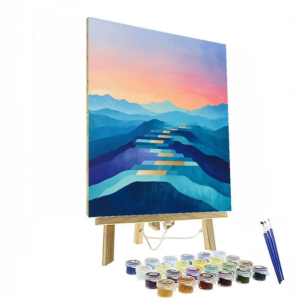Paul Cézanne Inspired Chromatic Nebula Terraces Paint by numbers kits