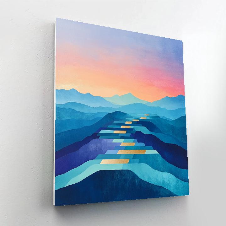 Paul Cézanne Inspired Chromatic Nebula Terraces Paint by numbers kits
