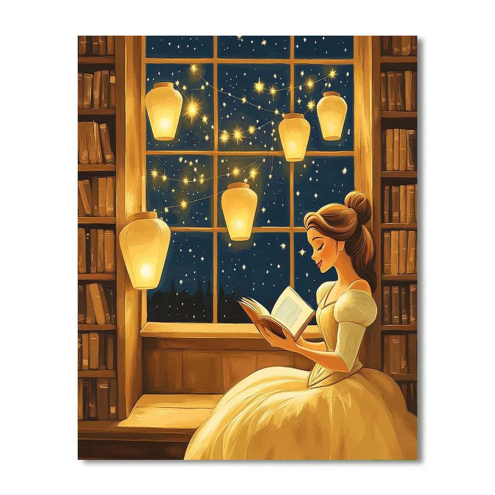 Belle Library Lantern Constellations Paint by numbers art