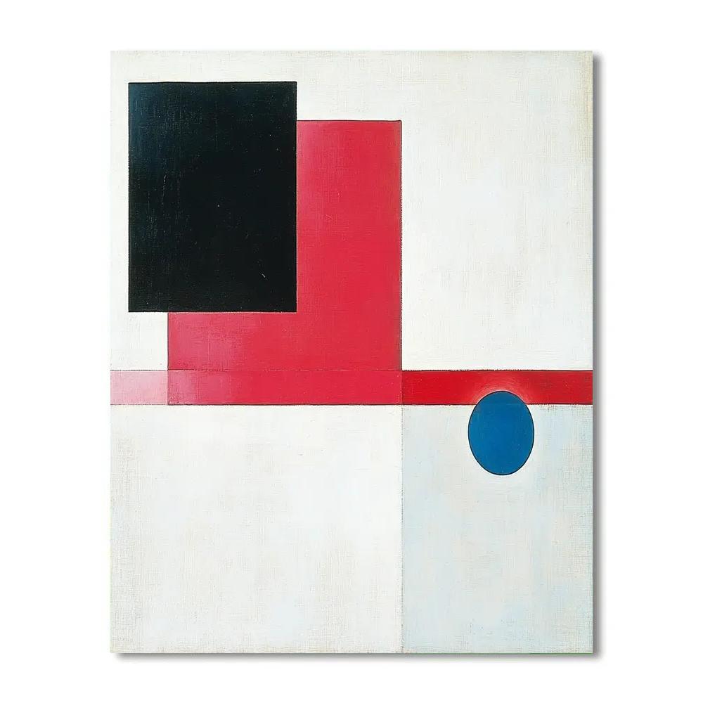 Kazimir Malevich Inspired Event Horizon Geometry paint by color