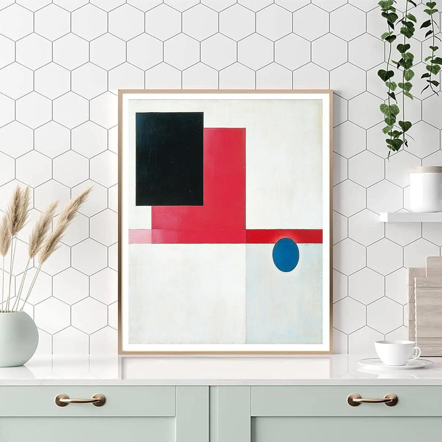 Kazimir Malevich Inspired Event Horizon Geometry paint by color