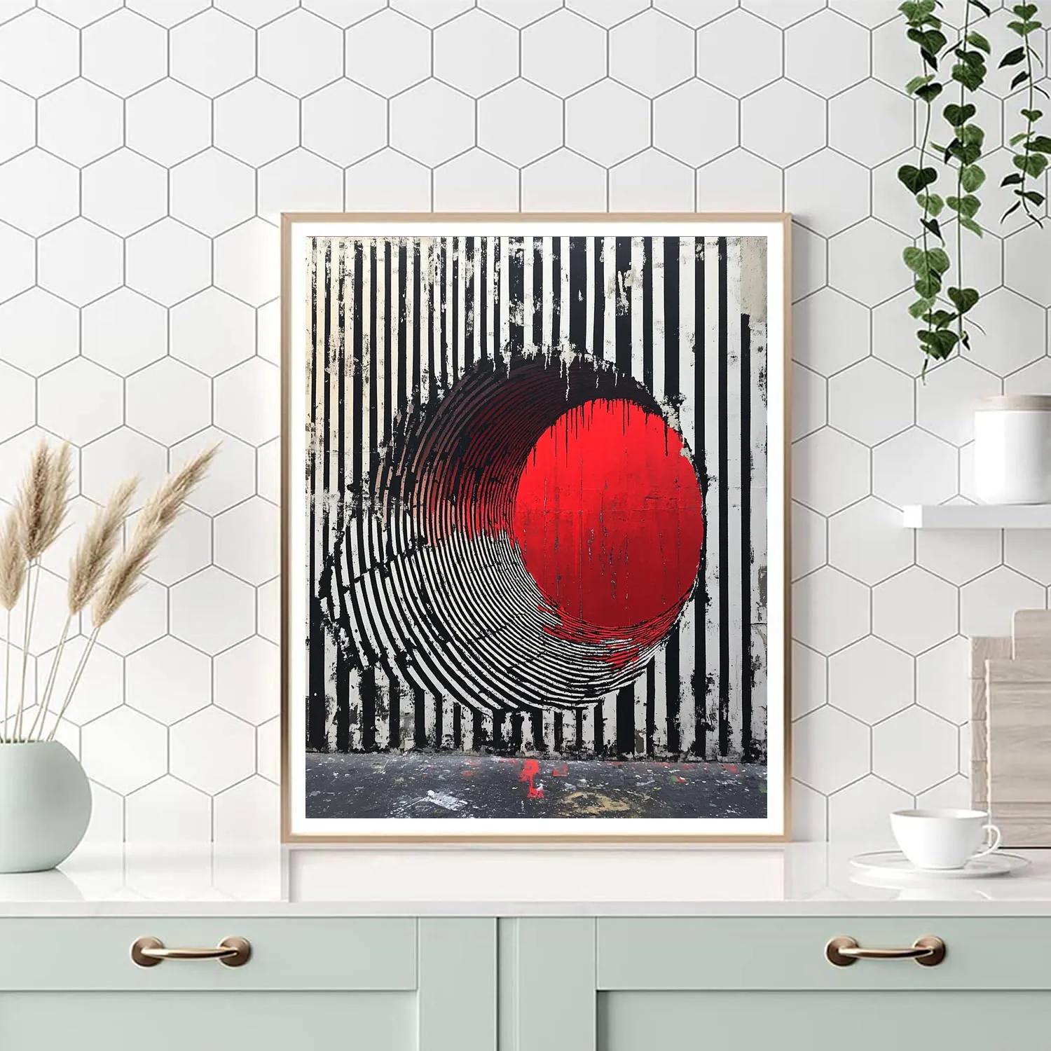 Banksy Inspired Algorithmic Hunger In Neon Quiet DIY paint by numbers