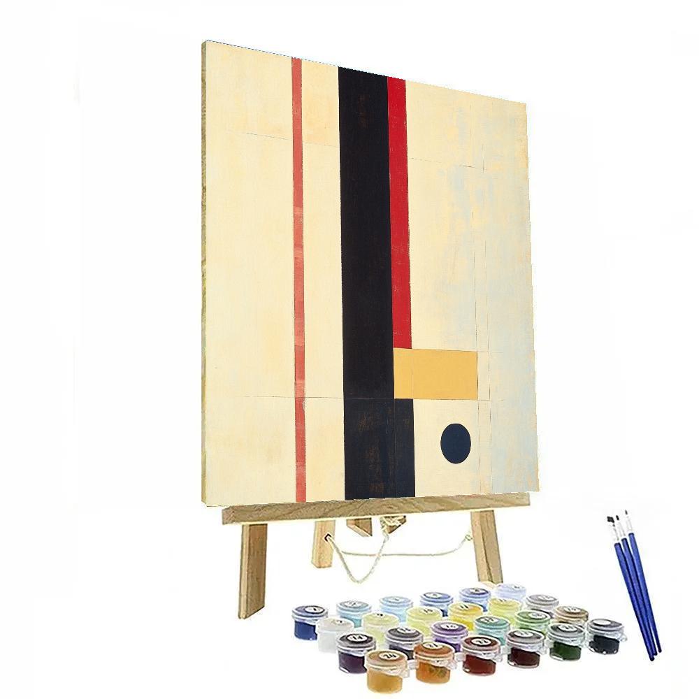 Kazimir Malevich Inspired Pulsar Signal Suprematism paint by numbers