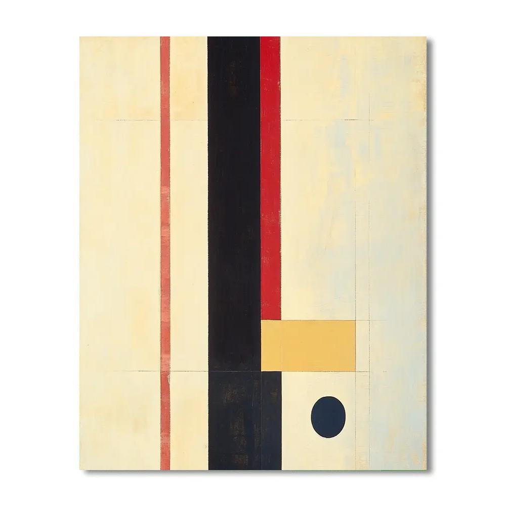 Kazimir Malevich Inspired Pulsar Signal Suprematism paint by numbers