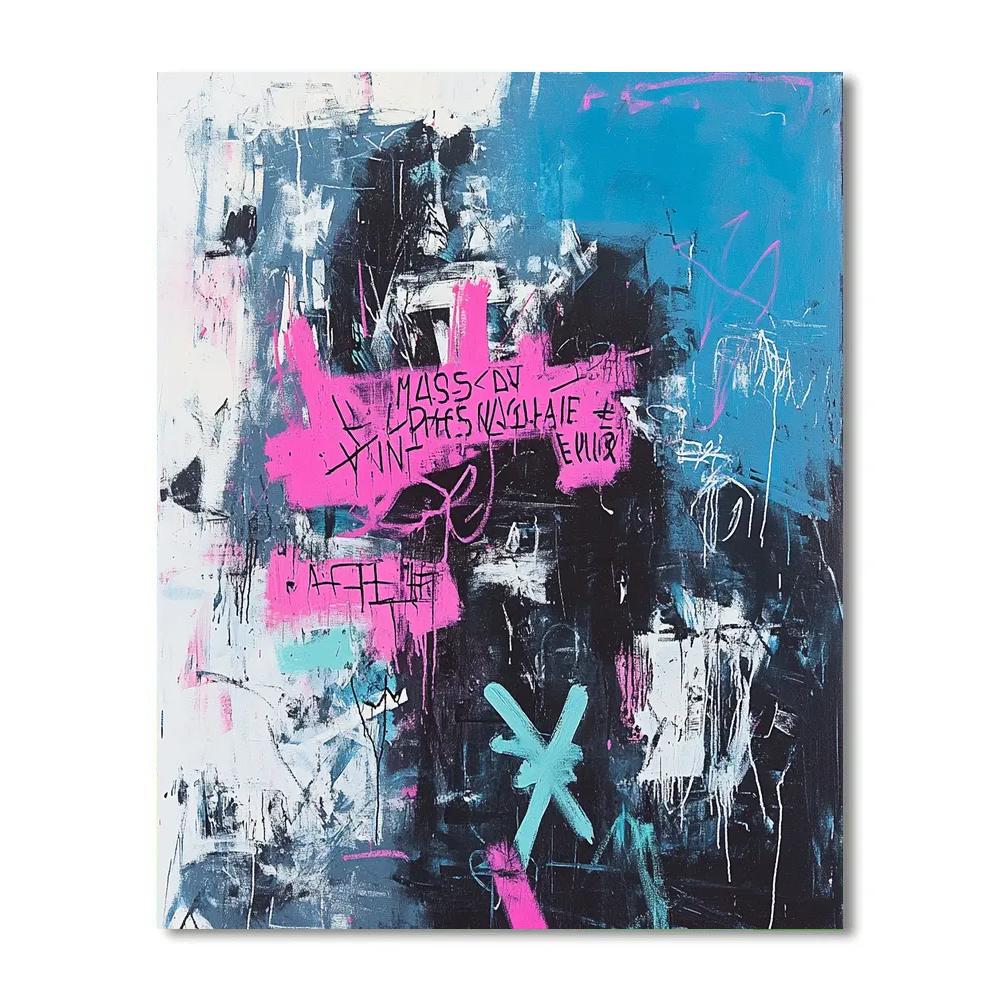 Jean-Michel Basquiat Inspired Dark Matter Chorus DIY paint by numbers