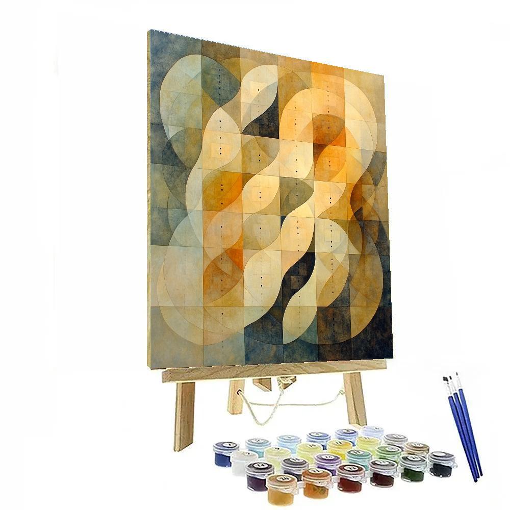 Paul Klee Inspired Lattice Of Time Eddies painting number kit