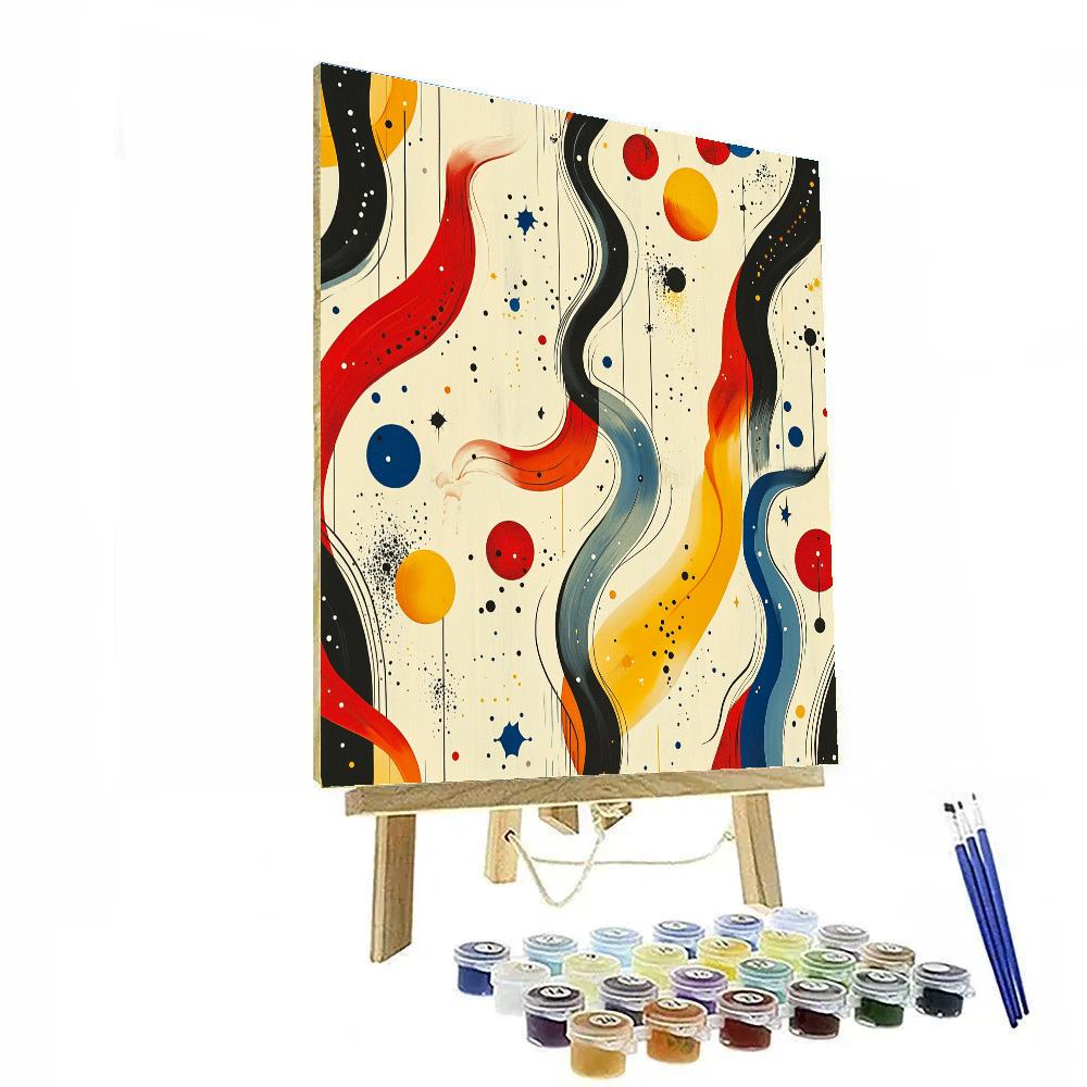 Joan Miró Inspired Chromatic Dream Tides Of The Infinite paint by numbers