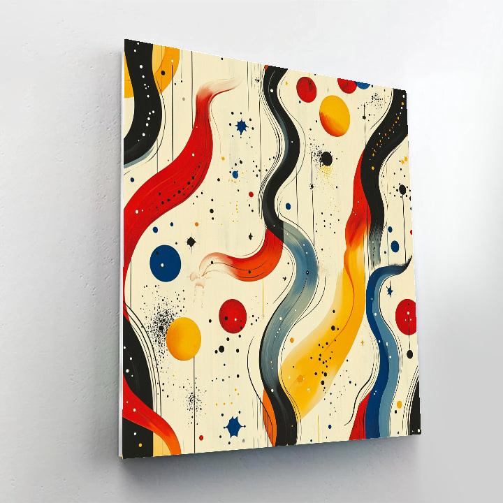 Joan Miró Inspired Chromatic Dream Tides Of The Infinite paint by numbers