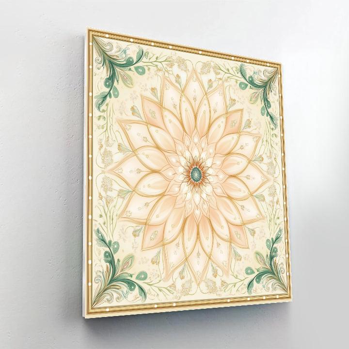 Alphonse Mucha Inspired Nebula Bloom Mandala Numbered painting kits