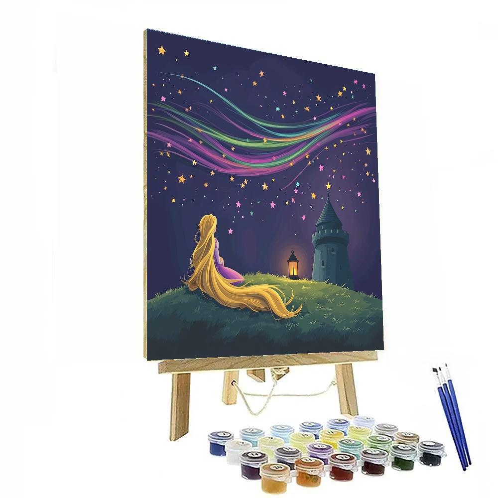 Rapunzel Tower Of Shooting Stars Paint by numbers art