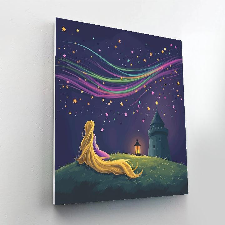 Rapunzel Tower Of Shooting Stars Paint by numbers art