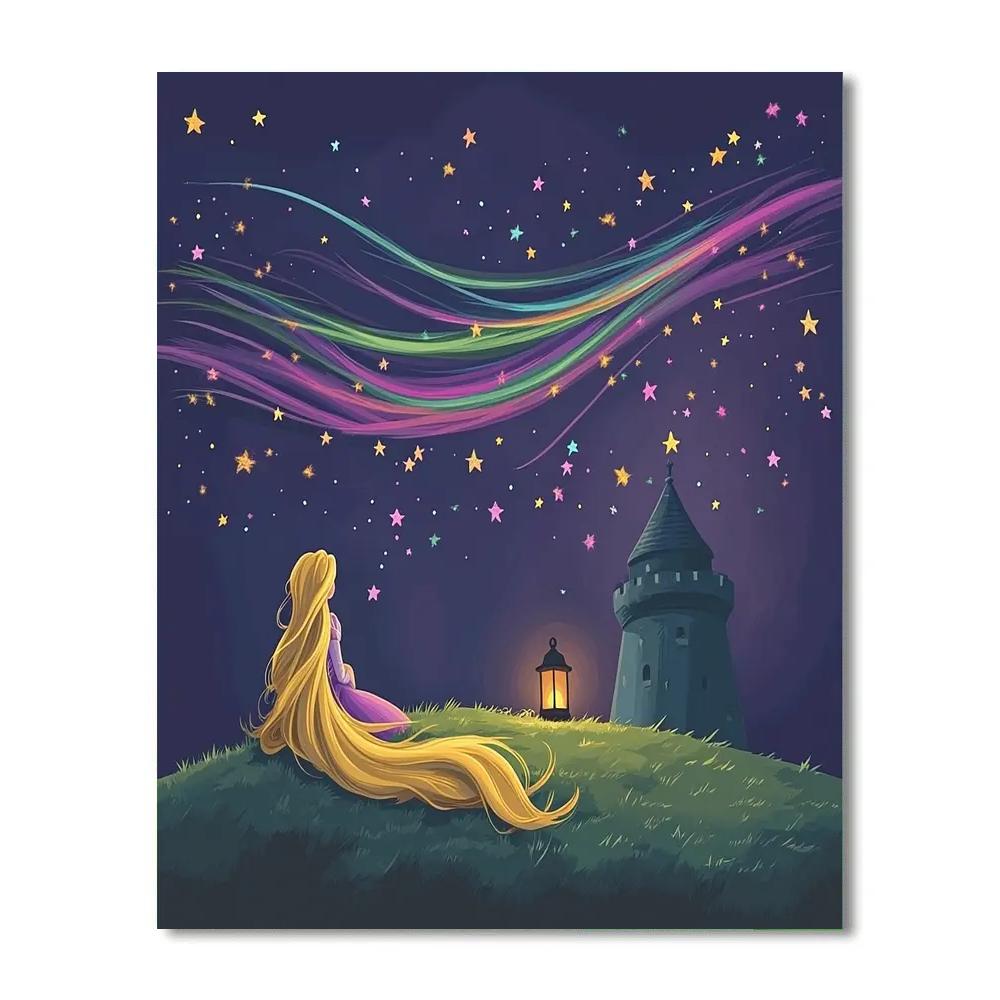 Rapunzel Tower Of Shooting Stars Paint by numbers art
