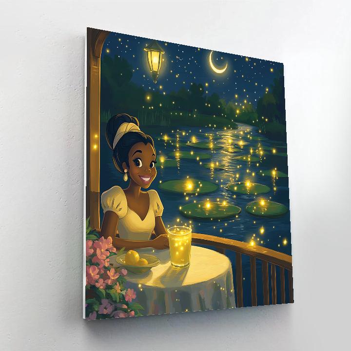 Tiana Firefly Star Cafe Night paint by number