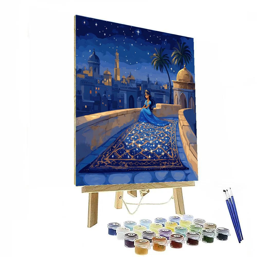 Jasmine Palace Rooftop Star Carpet painting number kit