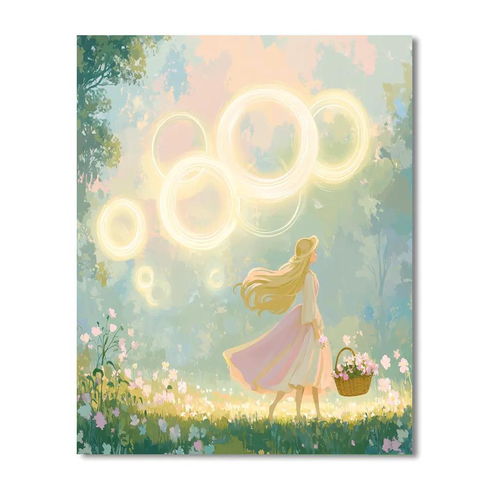 Aurora Enchanted Dawn Sky Rings painting number kit