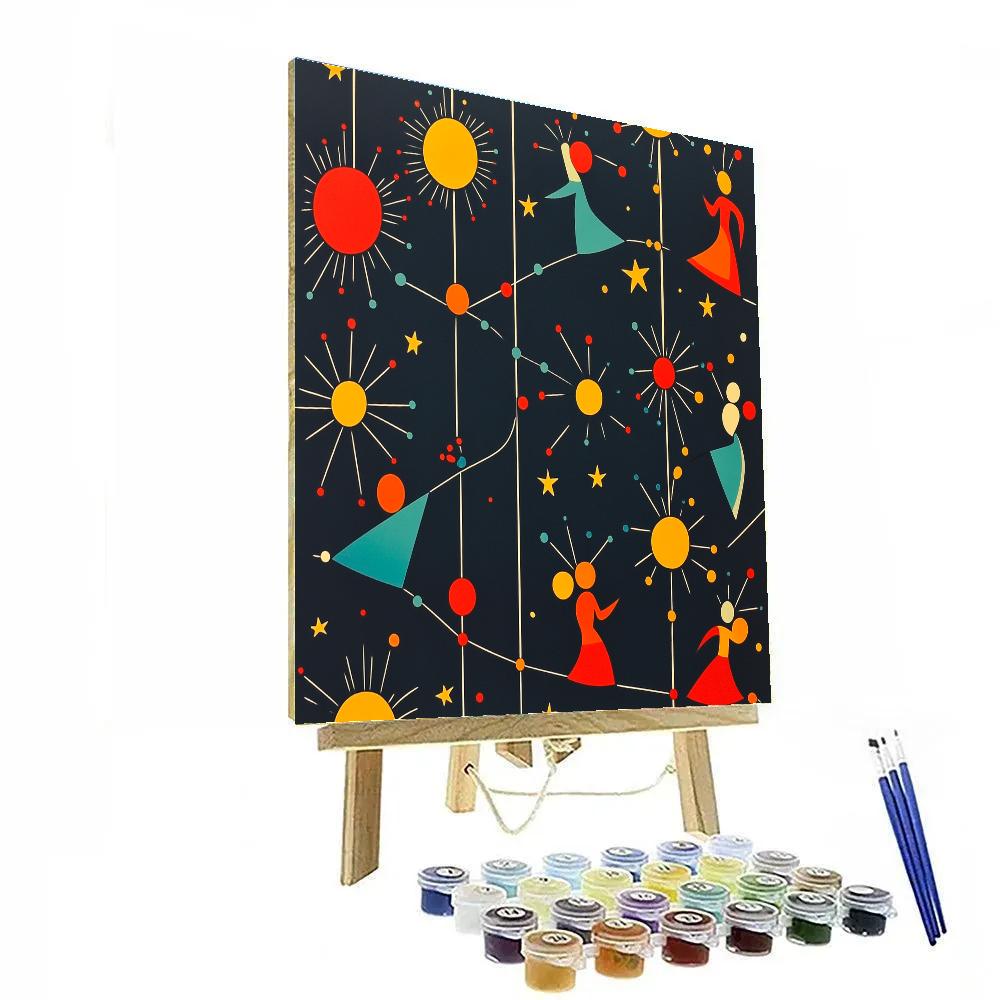 Joan Miró Inspired Carnival Of Stars paint by number