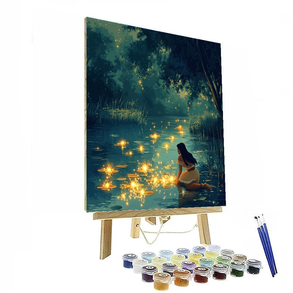 Pocahontas River Of Starlight Canoe Paint by numbers kits