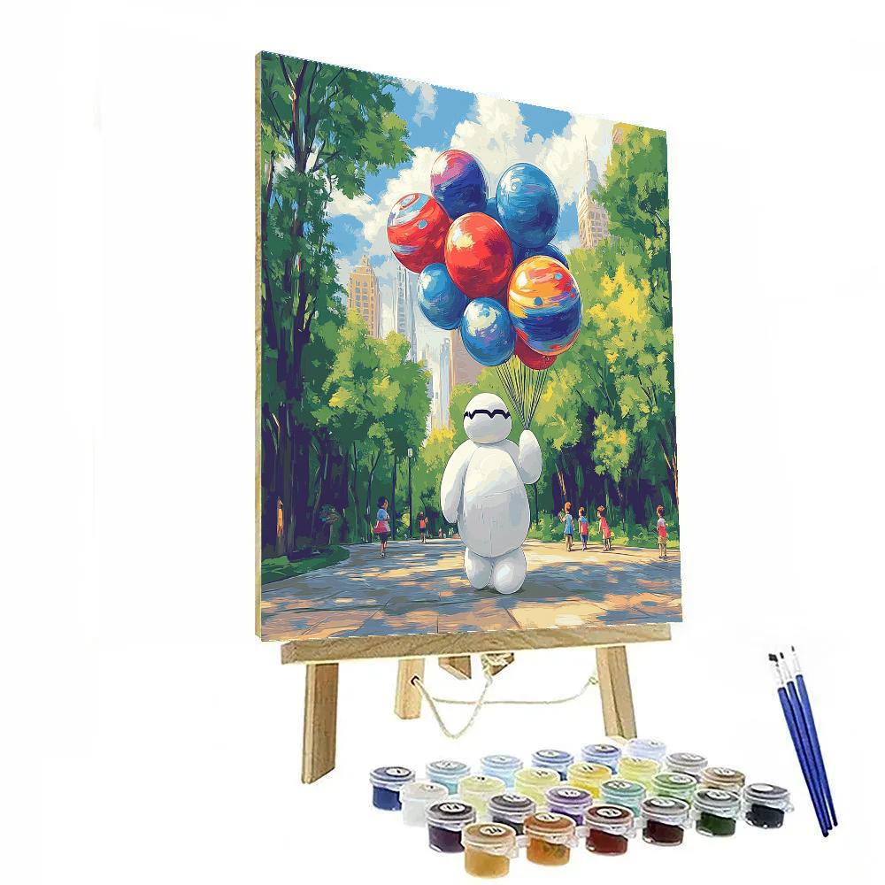 Baymax Balloon Planet Parade painting number kit