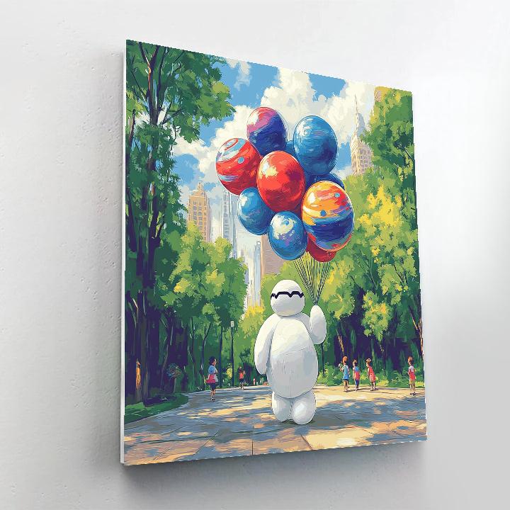 Baymax Balloon Planet Parade painting number kit