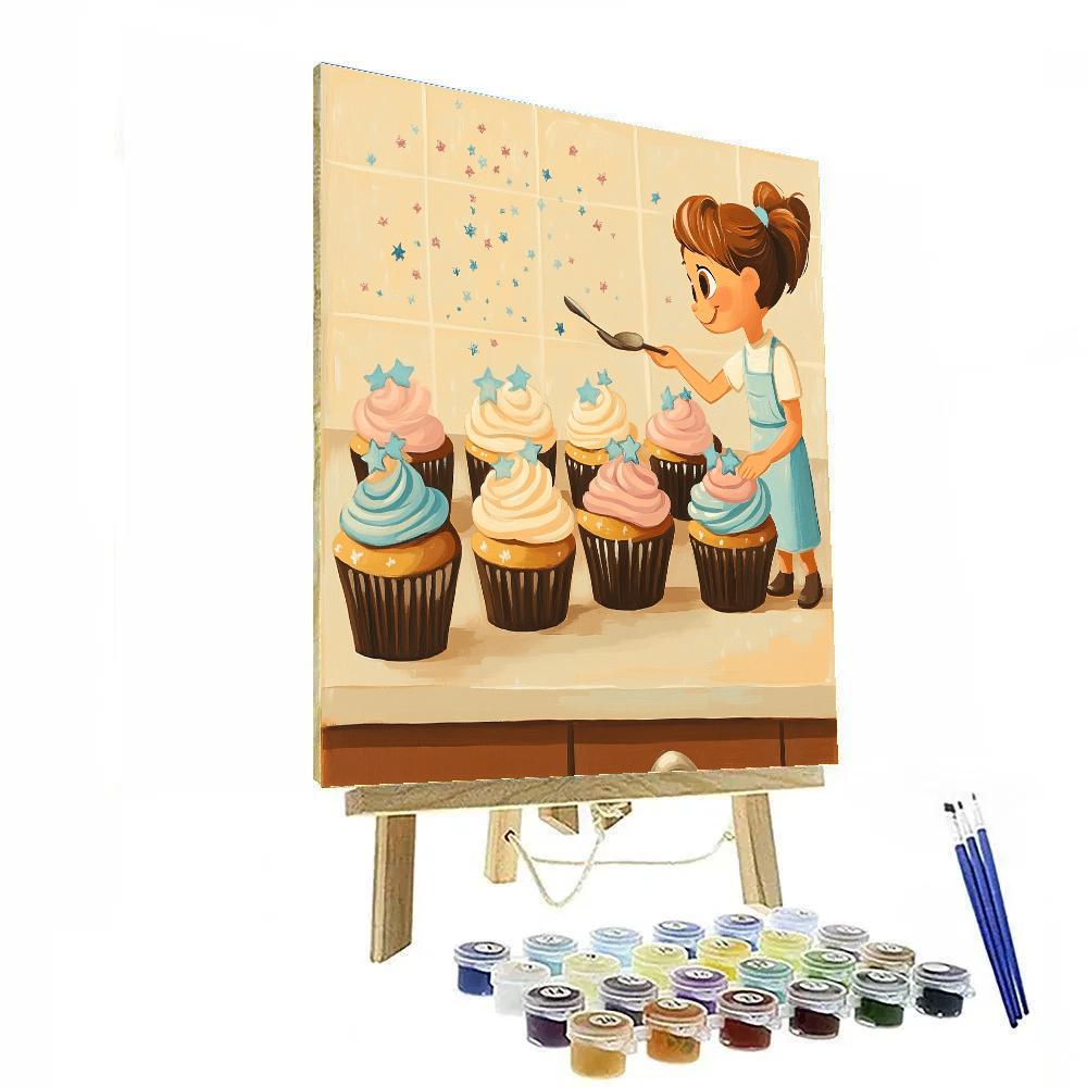 Remy Cosmic Kitchen Cupcakes Paint by numbers kits