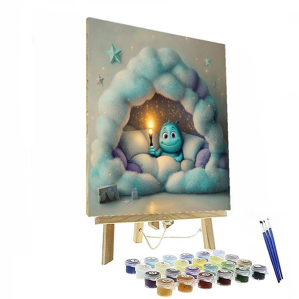 Sulley Cloud Nebula Pillow Fort paint by color