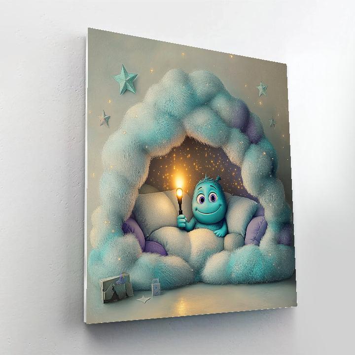 Sulley Cloud Nebula Pillow Fort paint by color