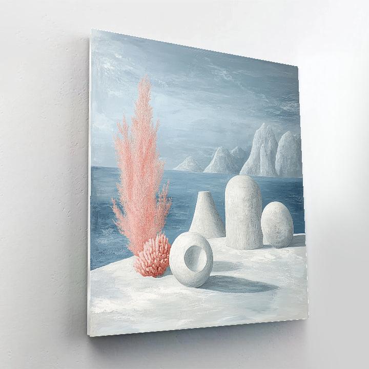 Yves Tanguy Inspired Underwater Dreamscape paint by numbers
