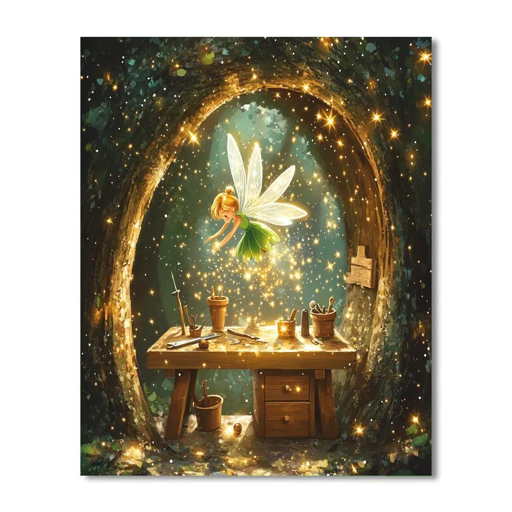Tinker Bell Stardust Workshop Nook Numbered painting kits