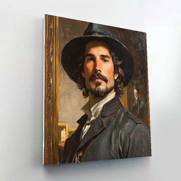 Diego Velazquez Inspired Royal Museum Guard Portrait Paint by numbers art