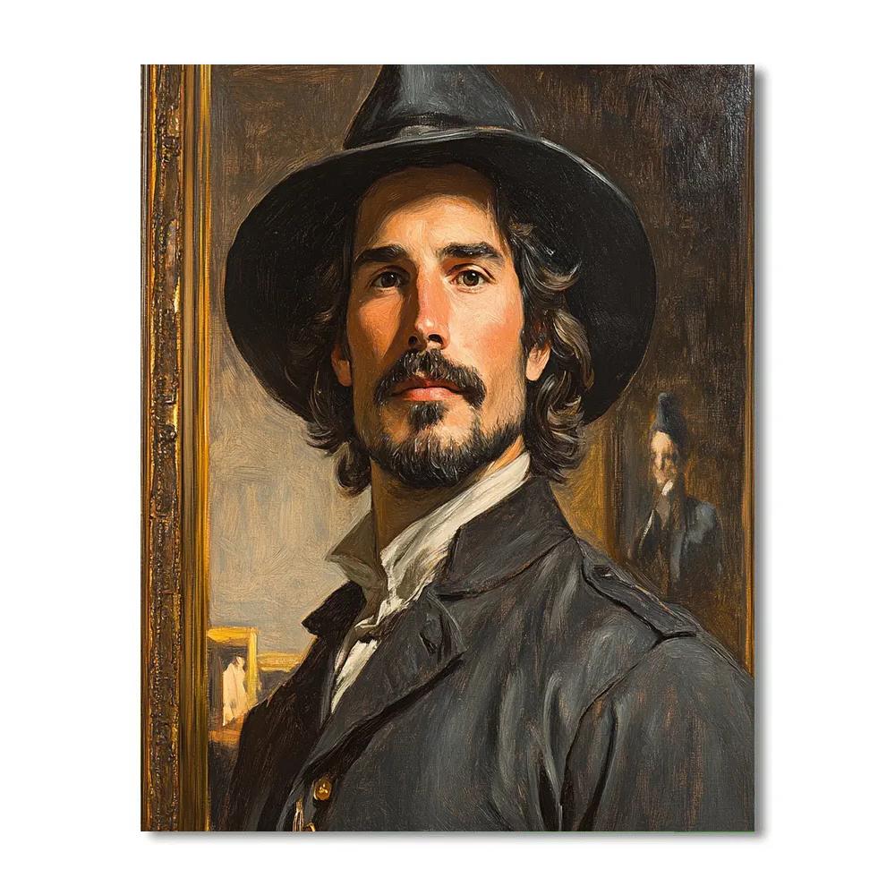 Diego Velazquez Inspired Royal Museum Guard Portrait Paint by numbers art