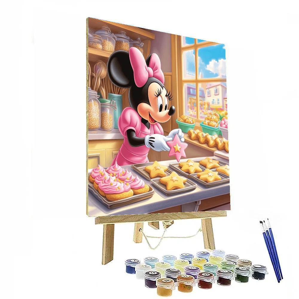 Minnie Mouse Candy Star Bakery Day paint by color