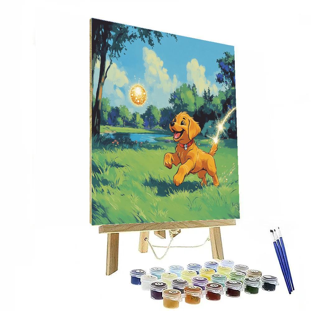 Pluto Park Day Meteor Fetch paint by number