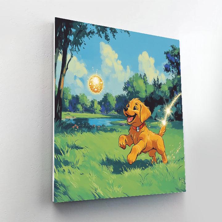 Pluto Park Day Meteor Fetch paint by number