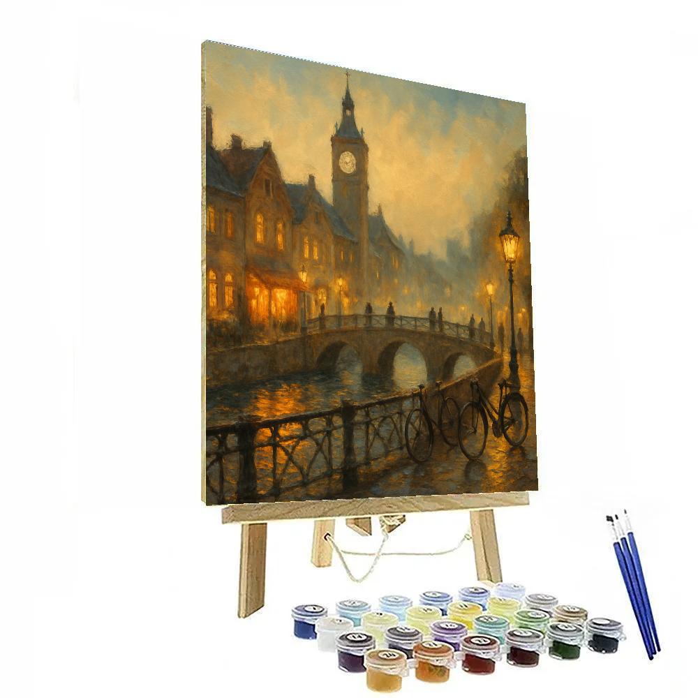Lantern Quiet In The Riverside Clock District DIY paint by numbers
