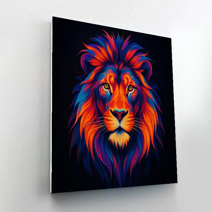 Prismatic Crown Lion DIY paint by numbers