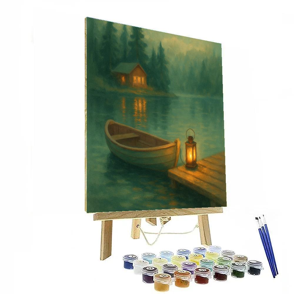 Lantern Glow At Cedar Cove paint by number