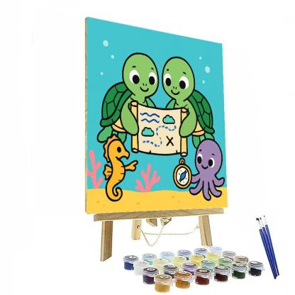 Coral Kingdom Map Makers Paint by numbers art