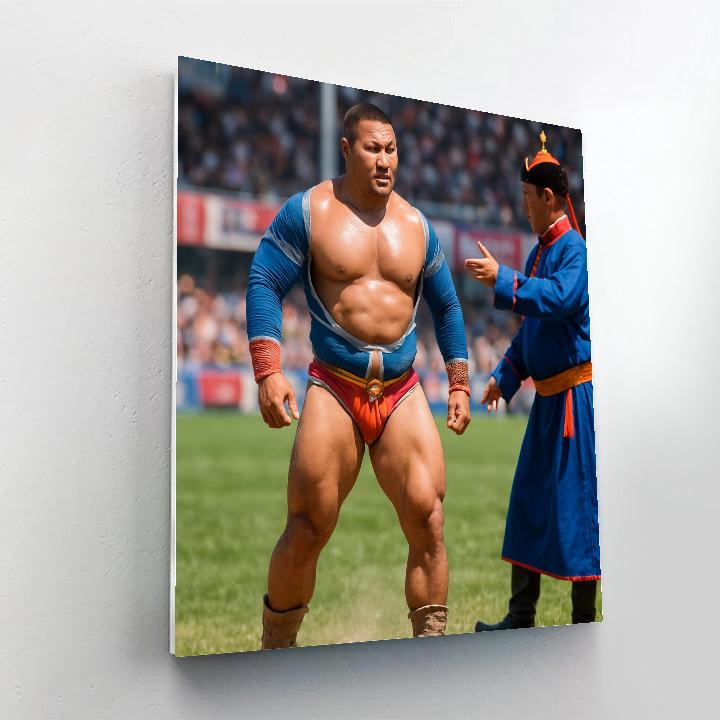 Naadam Wrestling Arena Ulaanbaatar Paint by numbers art