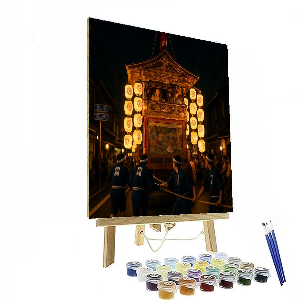 Gion Matsuri Float Lanterns Kyoto Paint by numbers art