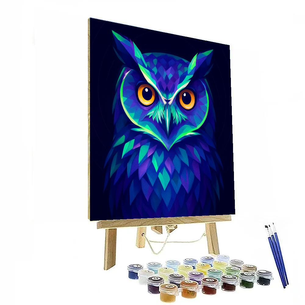 Aurora Circuit Owl Paint by numbers kits