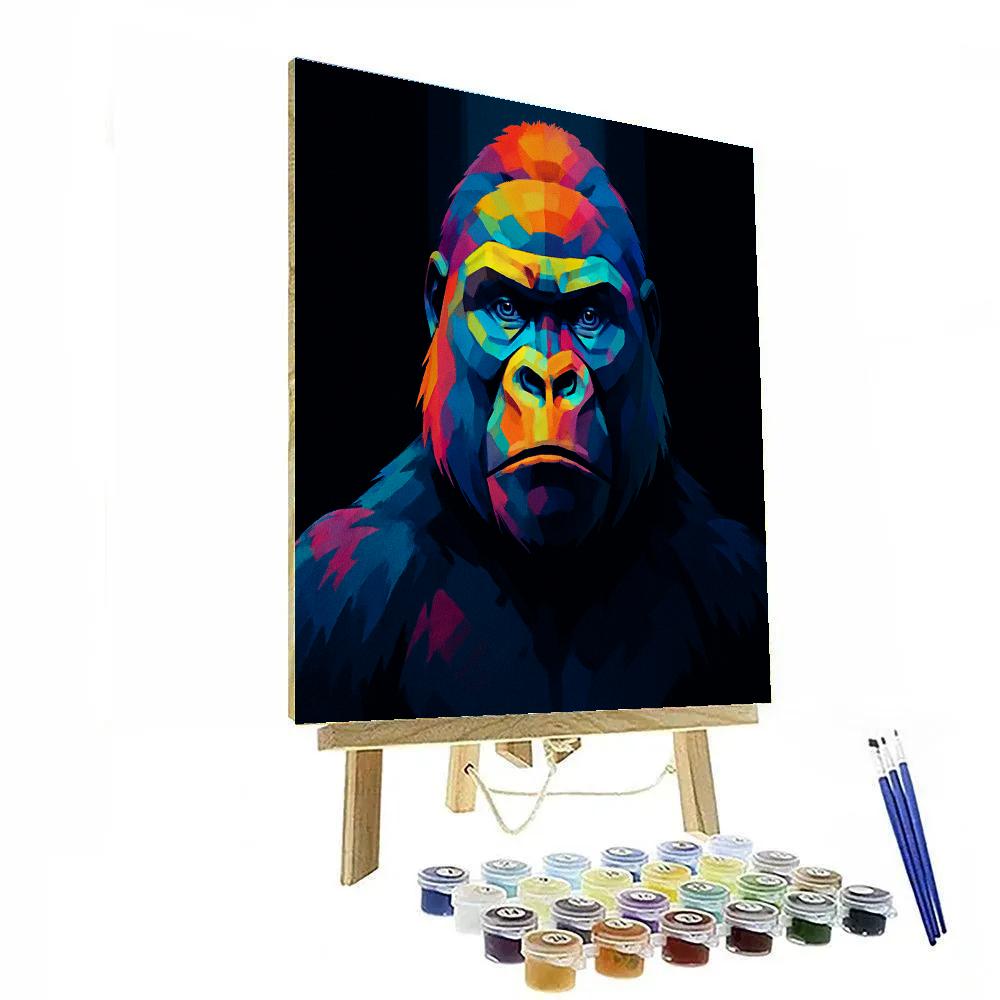 Chromatic Monolith Gorilla paint by numbers