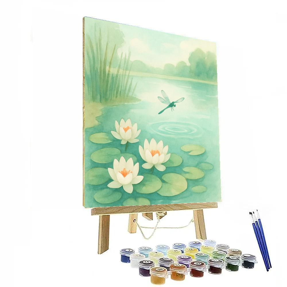 Water Lily Drift In Summer Quiet Paint by numbers art