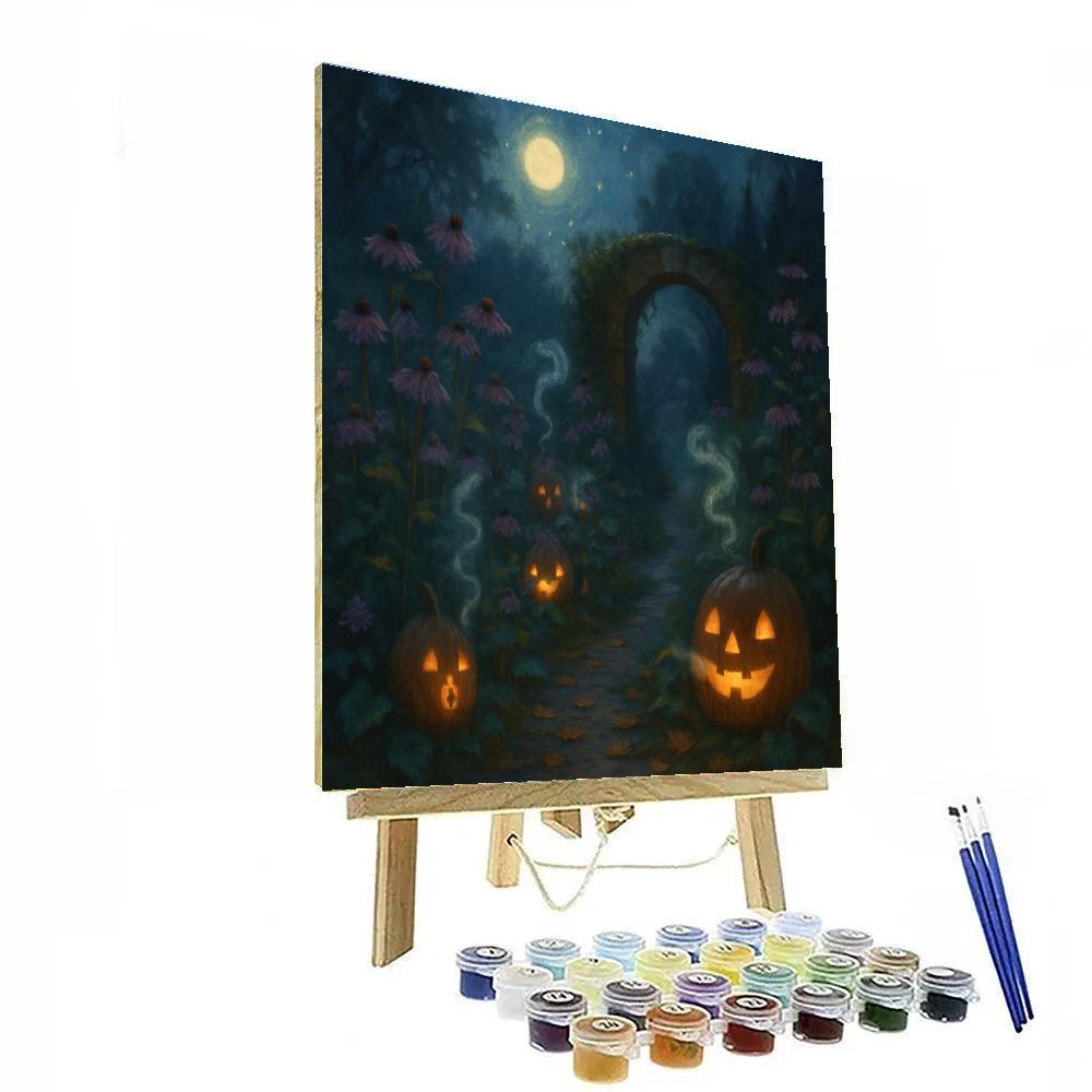 The Moon Garden Of Whispering Gourds Painting by numbers kit