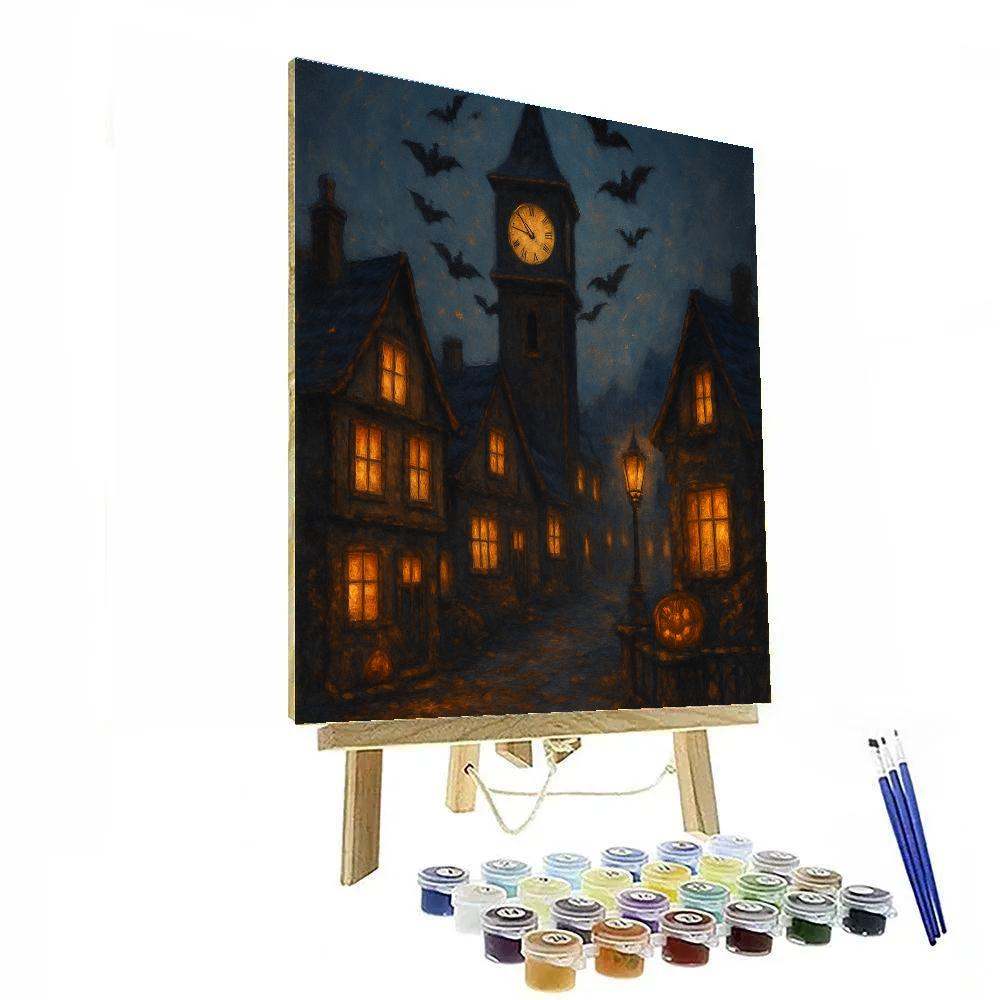 Clocktower Bats And The Warm Window Choir paint by numbers