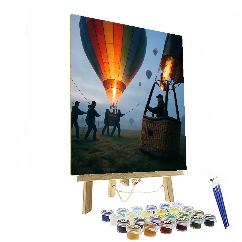 Albuquerque Balloon Fiesta Dawn Launch Field painting number kit